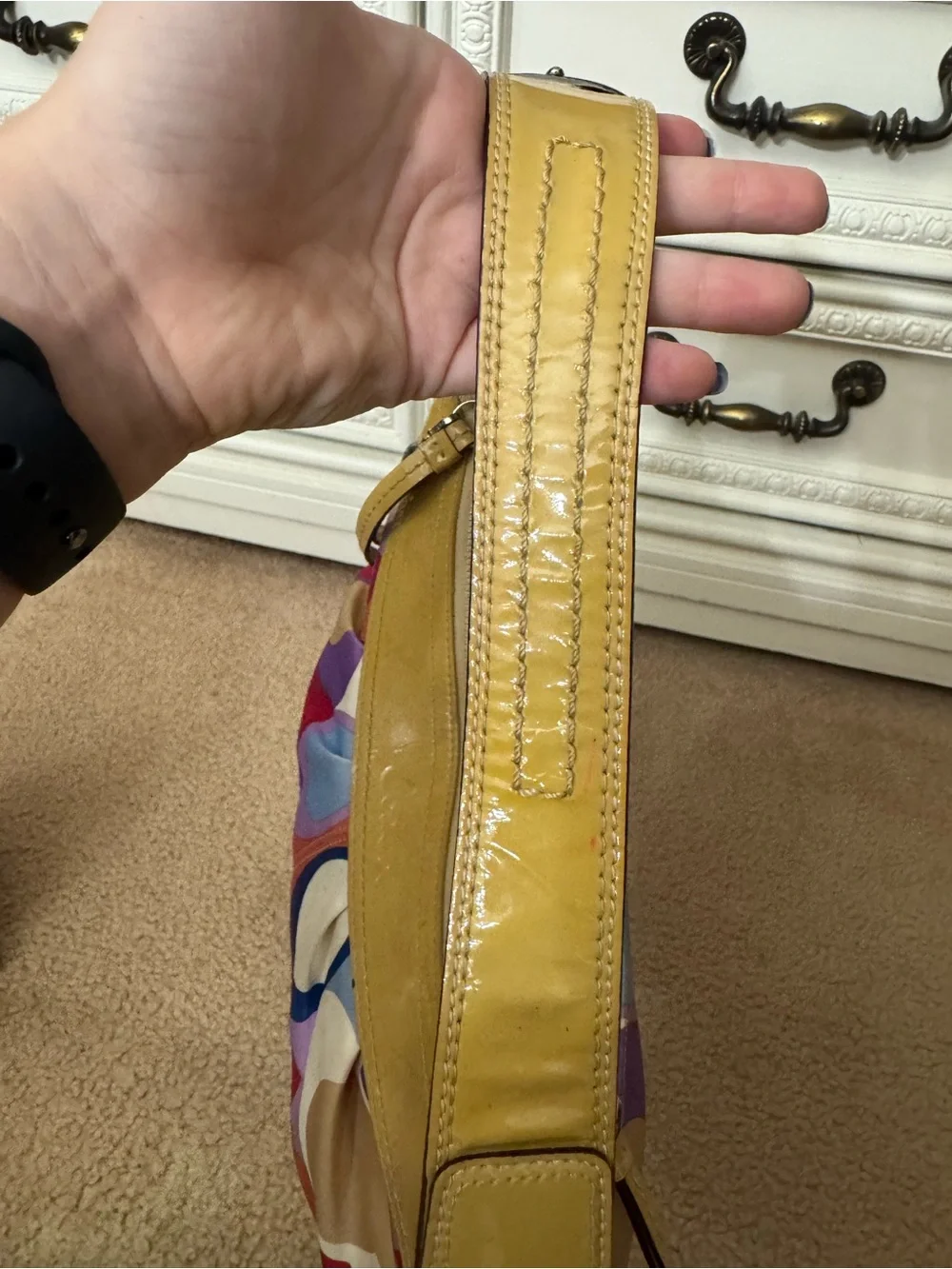 Coach SoHo Scarf Print Hobo Bag